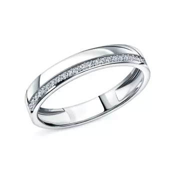 Золотое кольцо с бриллиантами природными