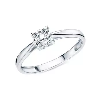 Золотое кольцо с бриллиантами природными