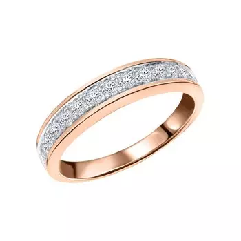 Золотое кольцо с бриллиантами природными