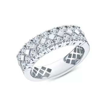 Золотое кольцо с бриллиантами природными