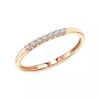 Золотое кольцо с бриллиантами природными