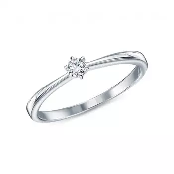 Золотое кольцо с бриллиантами природными