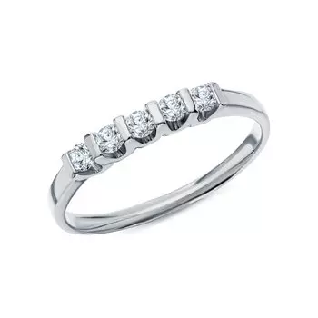 Золотое кольцо с бриллиантами природными