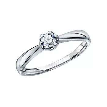 Золотое кольцо с бриллиантами природными