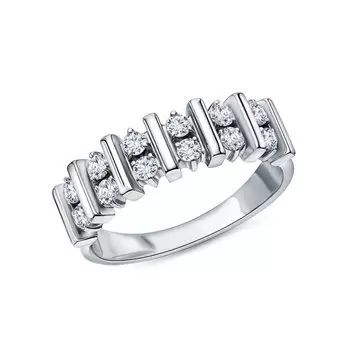 Золотое кольцо с бриллиантами природными