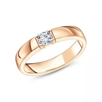 Золотое кольцо с бриллиантами природными