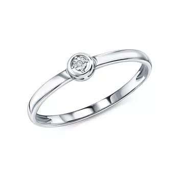 Золотое кольцо с бриллиантами природными