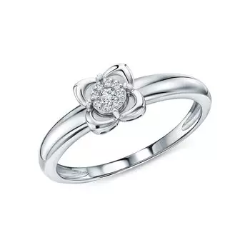 Золотое кольцо с бриллиантами природными