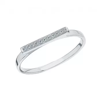 Золотое кольцо с бриллиантами природными