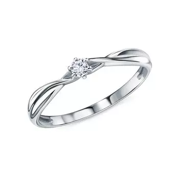 Золотое кольцо с бриллиантами природными