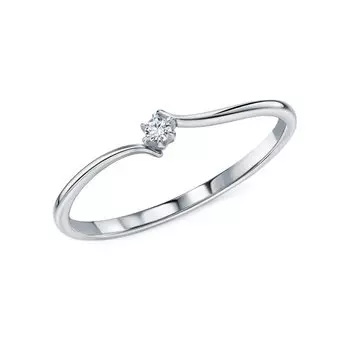 Золотое кольцо с бриллиантами природными