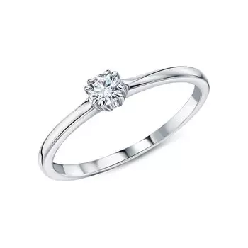 Золотое кольцо с бриллиантами природными