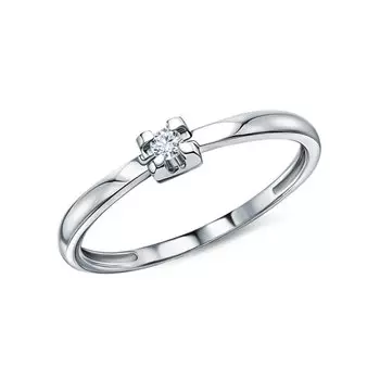 Золотое кольцо с бриллиантами природными