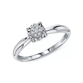 Золотое кольцо с бриллиантами природными