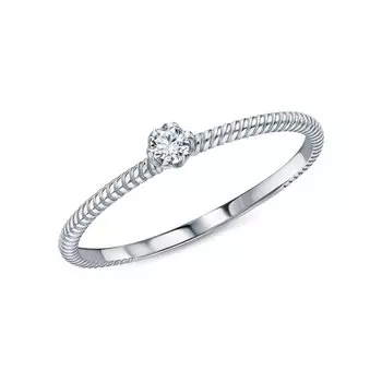 Золотое кольцо с бриллиантами природными