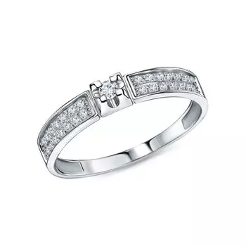 Золотое кольцо с бриллиантами природными