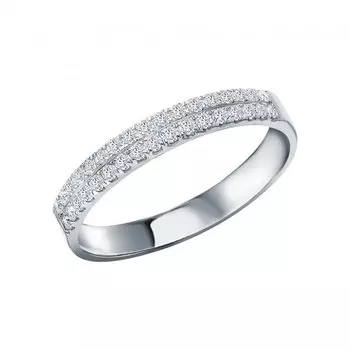 Золотое кольцо с бриллиантами природными