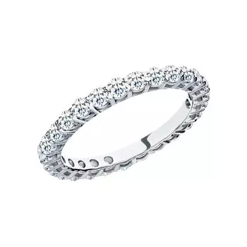 Золотое кольцо с бриллиантами природными