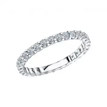 Золотое кольцо с бриллиантами природными