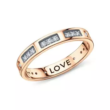 Золотое кольцо с бриллиантами природными