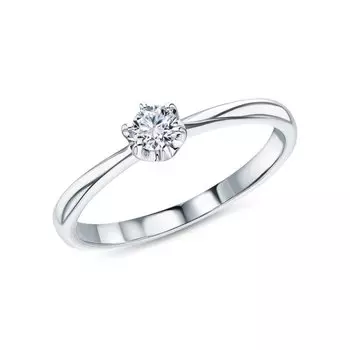 Золотое кольцо с бриллиантами природными