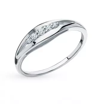 Золотое кольцо с бриллиантами природными