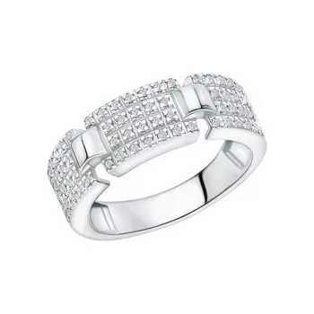 Золотое кольцо с бриллиантами природными