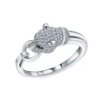 Золотое кольцо с бриллиантами природными