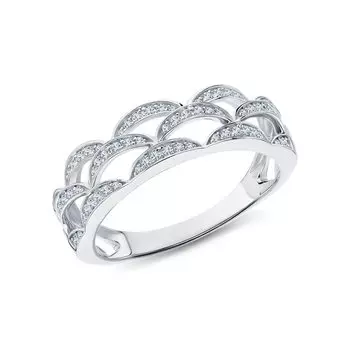 Золотое кольцо с бриллиантами природными