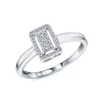 Золотое кольцо с бриллиантами природными