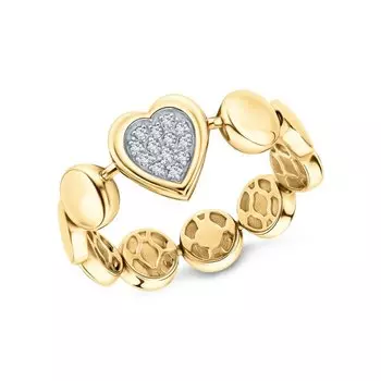 Золотое кольцо с бриллиантами природными