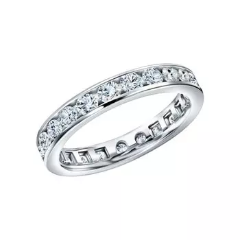 Золотое кольцо с бриллиантами природными