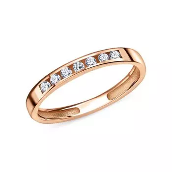 Золотое кольцо с бриллиантами природными