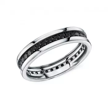 Золотое кольцо с бриллиантами природными