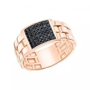 Золотое кольцо с бриллиантами природными