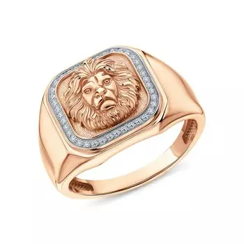 Золотое кольцо с бриллиантами природными