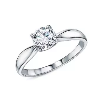 Золотое кольцо с бриллиантами выращенными