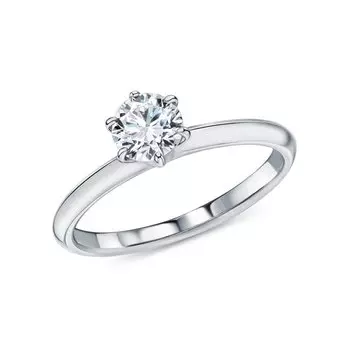 Золотое кольцо с бриллиантами выращенными