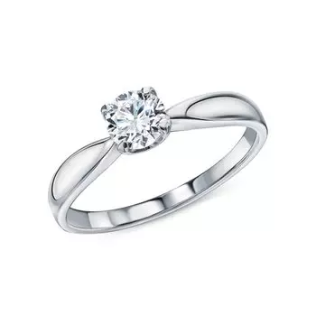 Золотое кольцо с бриллиантами выращенными