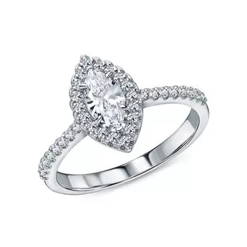 Золотое кольцо с бриллиантами выращенными