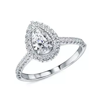 Золотое кольцо с бриллиантами выращенными