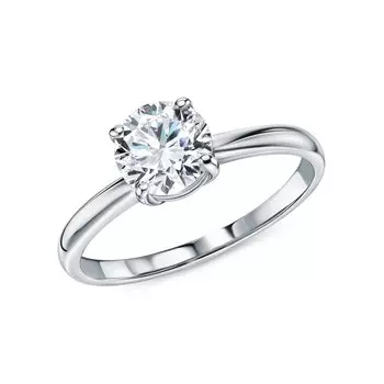 Золотое кольцо с бриллиантами выращенными