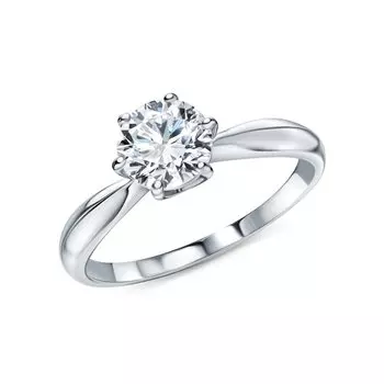 Золотое кольцо с бриллиантами выращенными