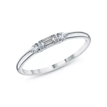 Золотое кольцо с бриллиантами выращенными