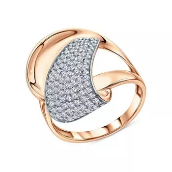 Золотое кольцо с фианитами