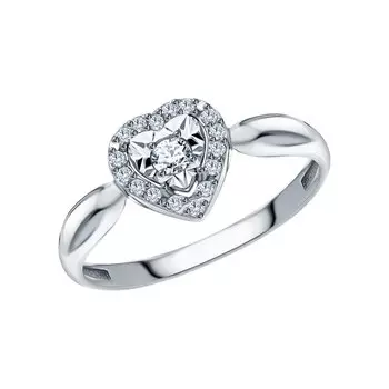 Золотое кольцо с фианитами