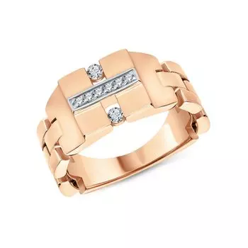 Золотое кольцо с фианитами