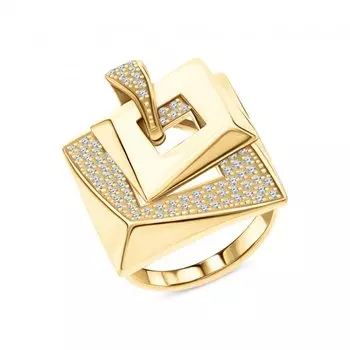 Золотое кольцо с фианитами