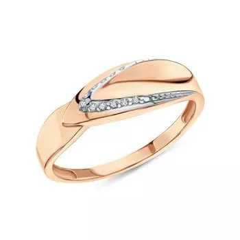 Золотое кольцо с фианитами