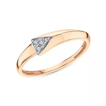 Золотое кольцо с фианитами